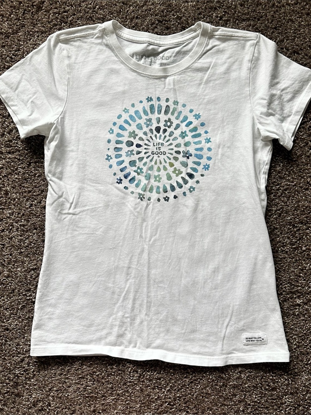 Life Is Good Joy Explosion Floral Graphic Tee Size S
